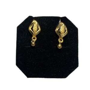 Diamond Drop Gold Plated Earring